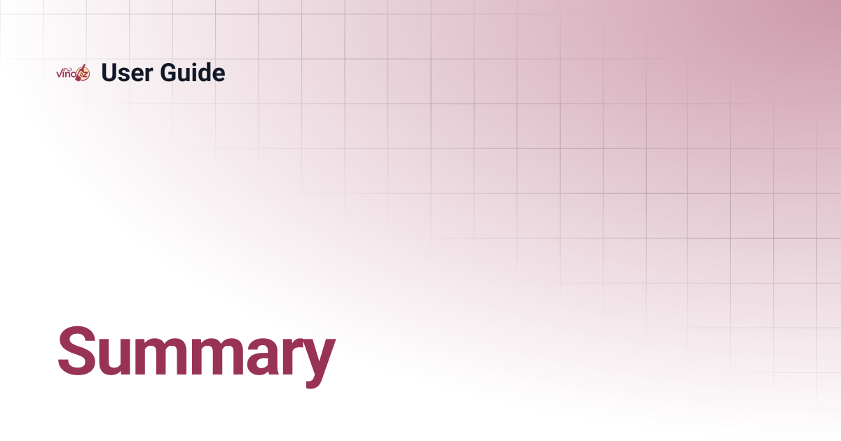 Summary | User Guide